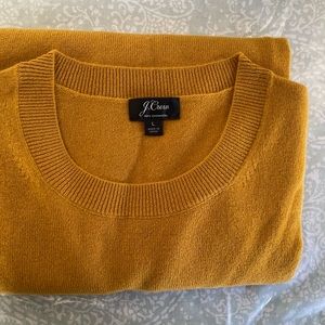 J Crew cashmere sweater in antique gold